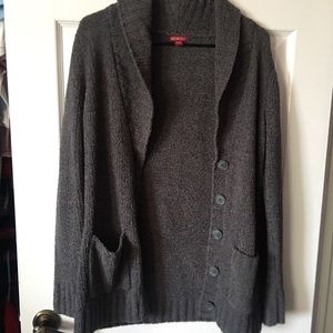 Gray cardigan